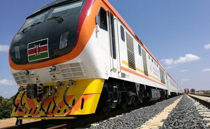 Madaraka Express SGR train travelling to Mombasa